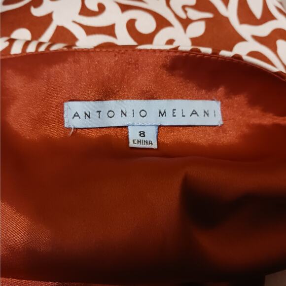 Antonio Melani Geometric Print Wrap Dress Size 8 - Picture 9 of 10